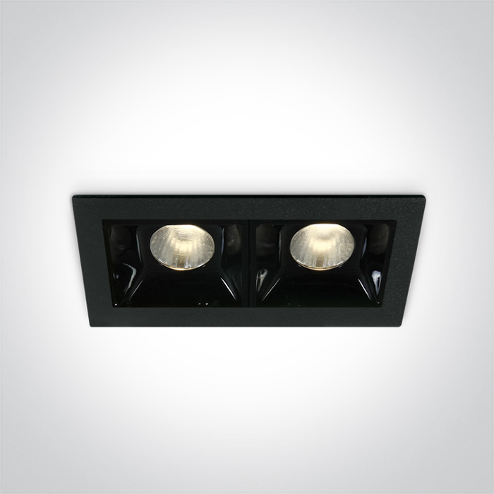 50202B/B/W BLACK LED 2x2W WW 30deg IP20 700mA DIMMABLE