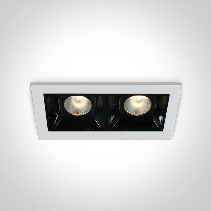 50202B/W/W WHITE LED 2x2W WW 30deg IP20 700mA DIMMABLE