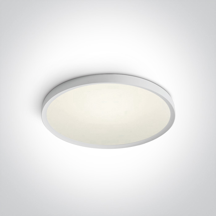 62152/W/C WHITE SUPER SLIM ROUND PLAFO 40W CW IP20 230V