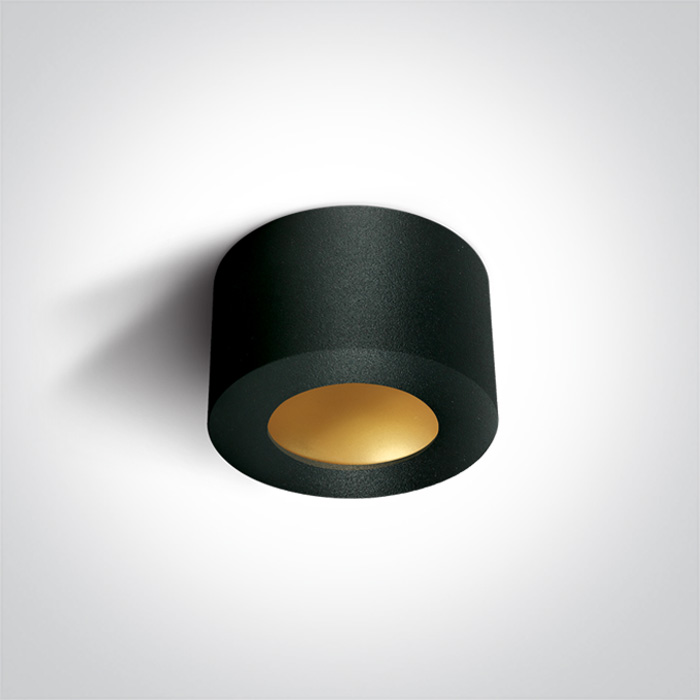 12108FD/B/BS BLACK CYLINDER LED 8W WW 230V DARK LIGHT