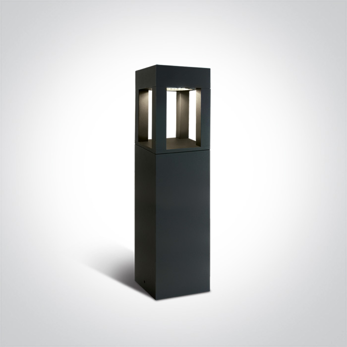 67506/AN/C ANTHRACITE BOLLARD 60cm 22W CW IP65 230V