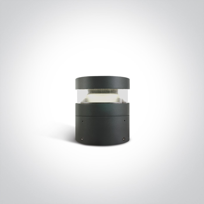 67510/AN/C ANTHRACITE BOLLARD 20cm 20W CW IP65 230V