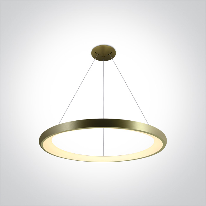 62144NB/BBS/W BRUSHED BRASS PENDANT LED 50W WW IP20 230V