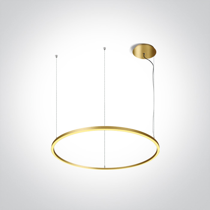 62156C/BBS/W BRUSHED BRASS PENDANT 65W WW IP20 230V