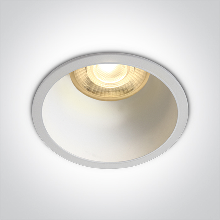 10105AD/W/W WHITE GU10 10W WHITE REFLECTOR DARK LIGHT