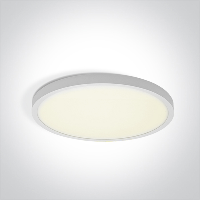 62006A/W/V WHITE PLAFO 24W CCTV IP20 230V