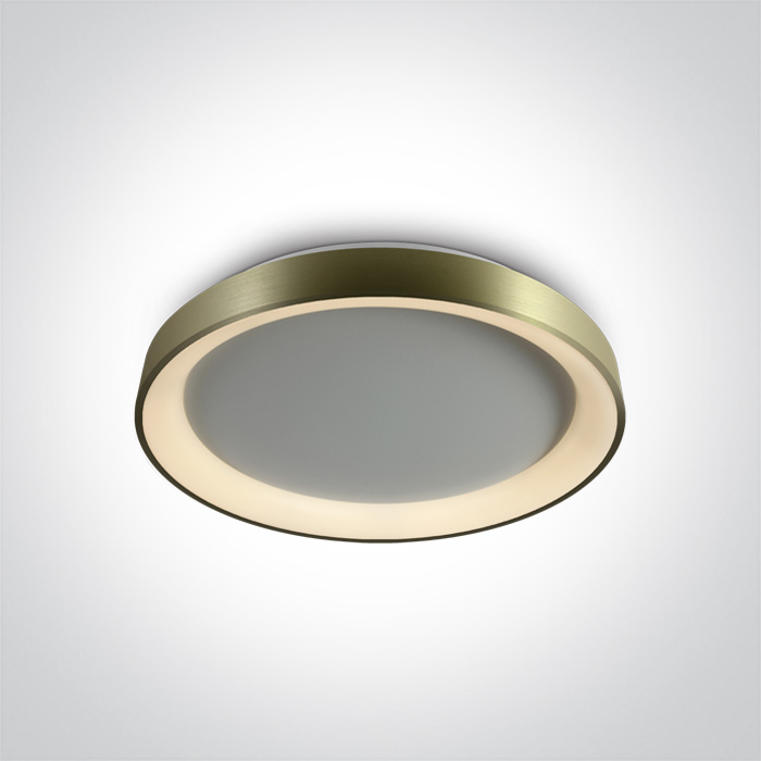 62130L/BBS/V BRUSHED BRASS PLAFO LED 30W CCTV IP20 230V DIMMABLE