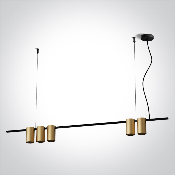 63146A/BBS BRUSHED BRASS PENDANT GU10 5x7W IP20 100-240V
