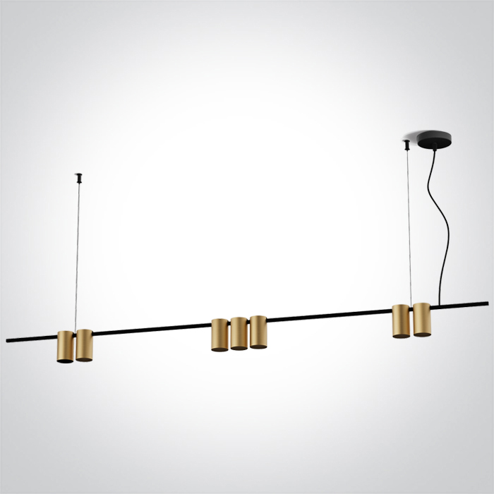 63146B/BBS BRUSHED BRASS PENDANT GU10 7x7W IP20 100-240V