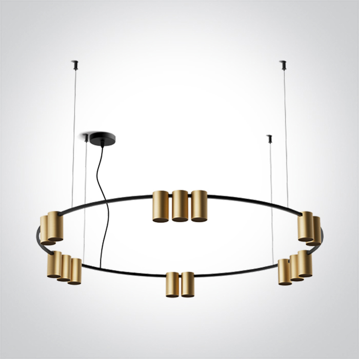 63146D/BBS BRUSHED BRASS PENDANT GU10 15x7W IP20 100-240V
