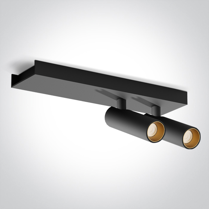 65004B/B/W BLACK 2x5W WW IP20 230V