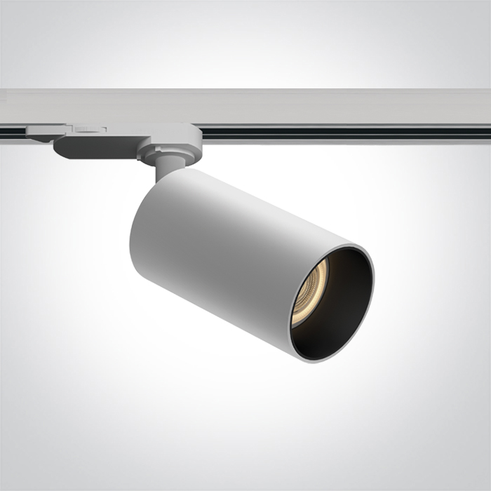 65105DT/W WHITE 10W GU10 TRACK SPOT 100-240V DARK LIGHT