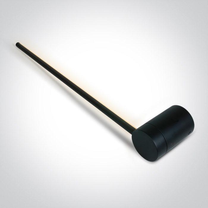 65148A/B/W BLACK 12W WALL LIGHT WW IP20 230V