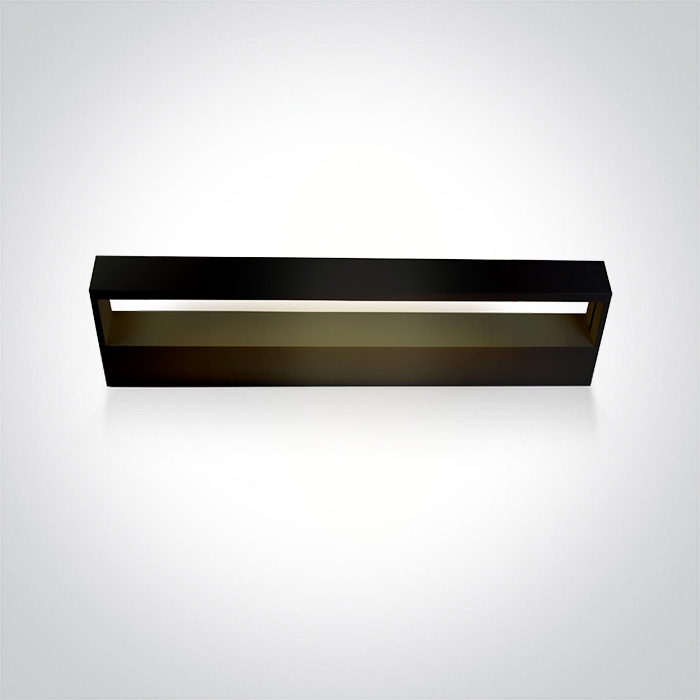 38010A/B/V BLACK WALL LIGHT CCTV 12W IP20 230V