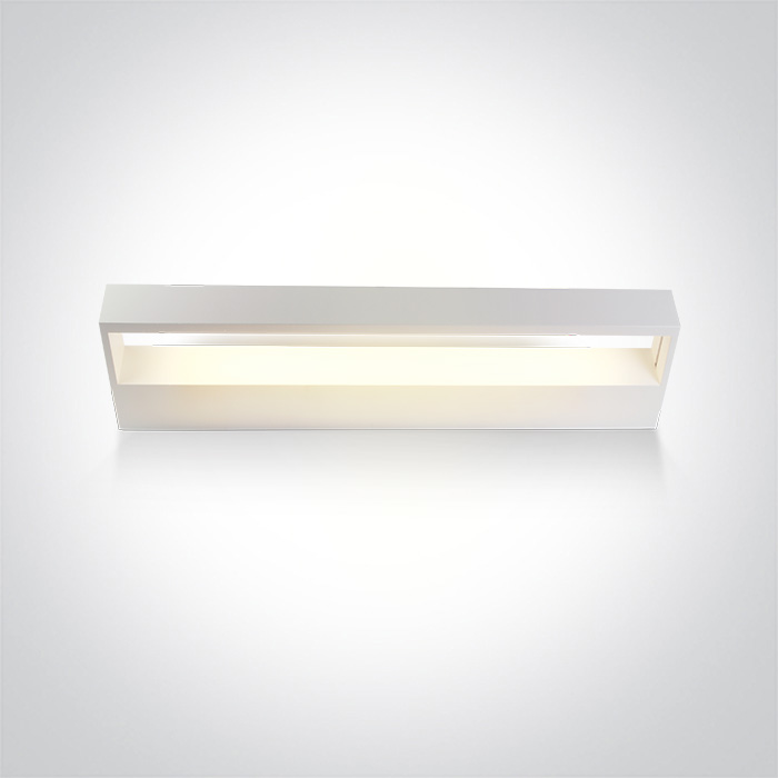 38010A/W/V WHITE WALL LIGHT CCTV 12W IP20 230V