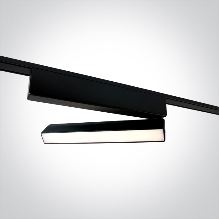 43108FB/B/V BLACK 10W CCTV 48V IP20 ADJUSTABLE FLAT MAGNETIC