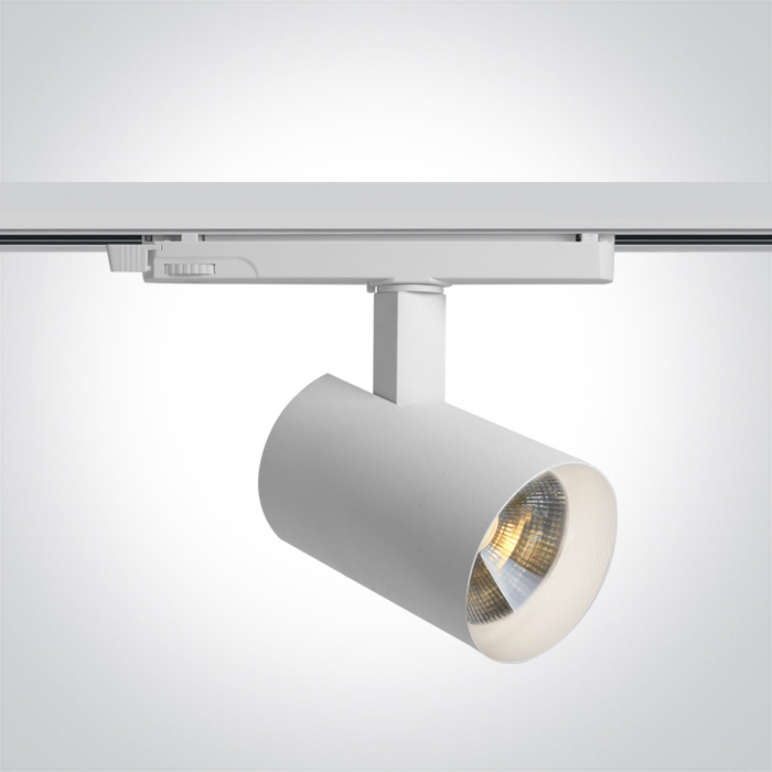 65670BT/W/V WHITE 16W/22W PV CCTV TRACK SPOT 230V