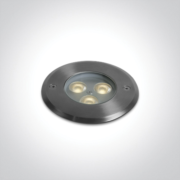 69076A/W SS316L IP67 INGROUND 3x1W WW 24V DC LOW DEPTH DIMMABLE