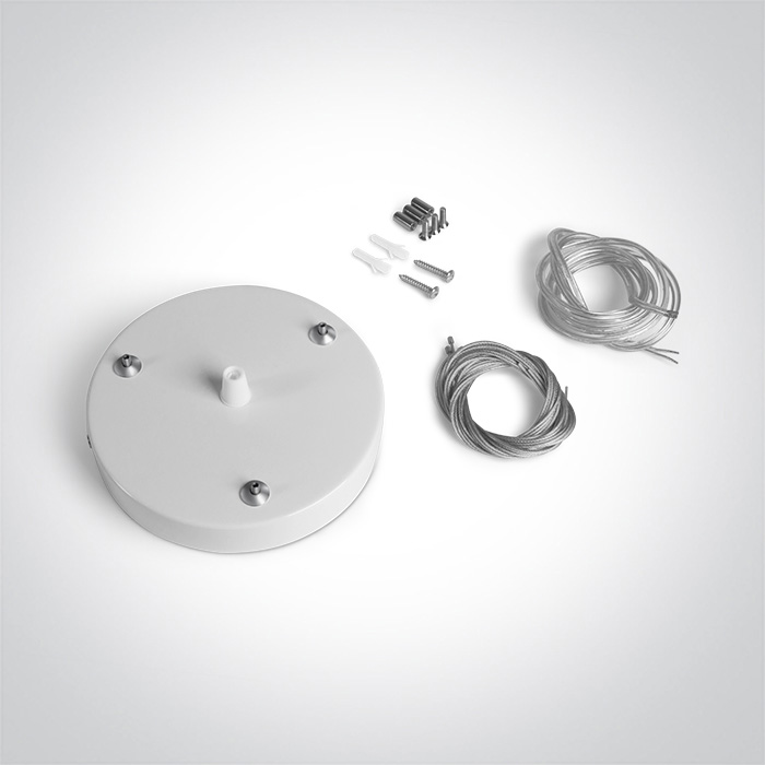 050138A/W WHITE SUSPENSION BASE FOR 62020 ROUND PLAFO