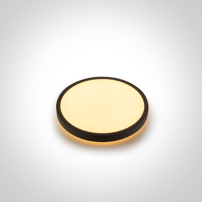 62002A/B/V BLACK PLAFO 22W+3W BACKLIT CCTV IP20 230V