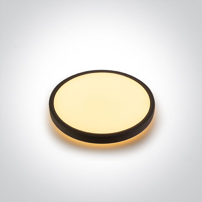 62002B/B/V BLACK PLAFO 30W+3W BACKLIT CCTV IP20 230V