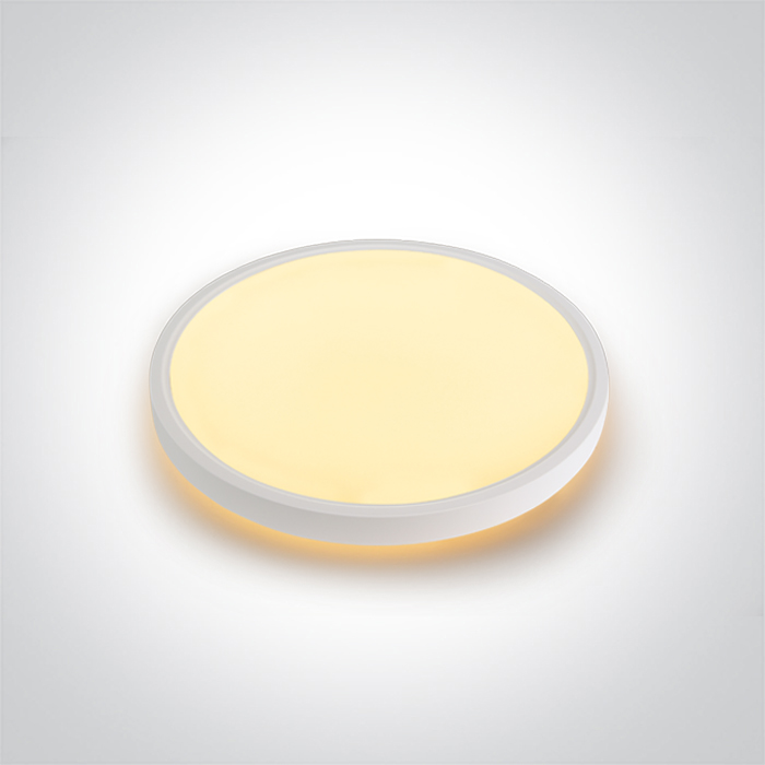 62002C/W/V WHITE PLAFO 38W+4W BACKLIT CCTV IP20 230V