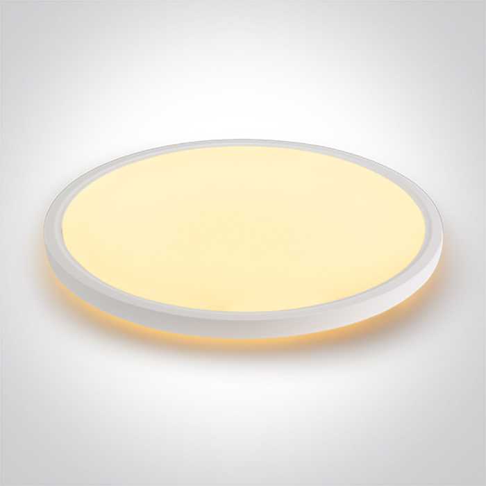 62002D/W/V WHITE PLAFO 45W+5W BACKLIT CCTV IP20 230V