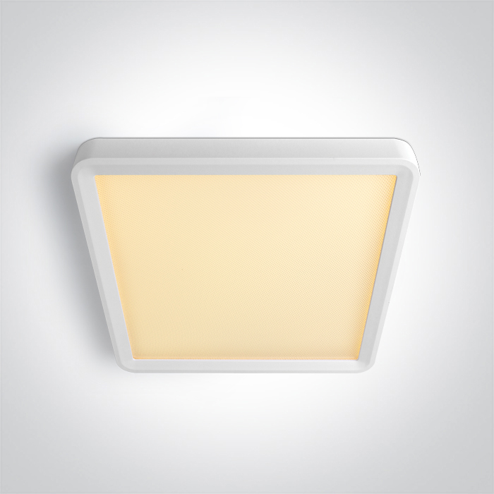 62020HU/W/V WHITE PLAFO SQUARE 18W CCTV UGR19 230V
