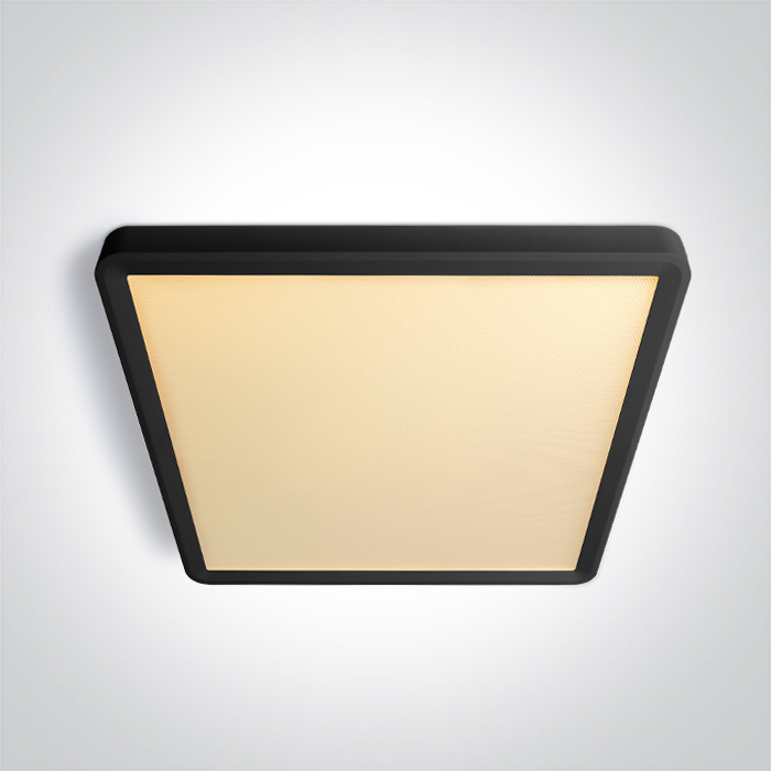 62020JU/B/V BLACK PLAFO SQUARE 24W CCTV UGR19 230V