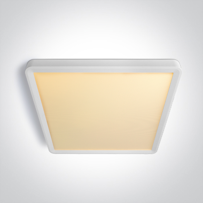 62020JU/W/V WHITE PLAFO SQUARE 24W CCTV UGR19 230V