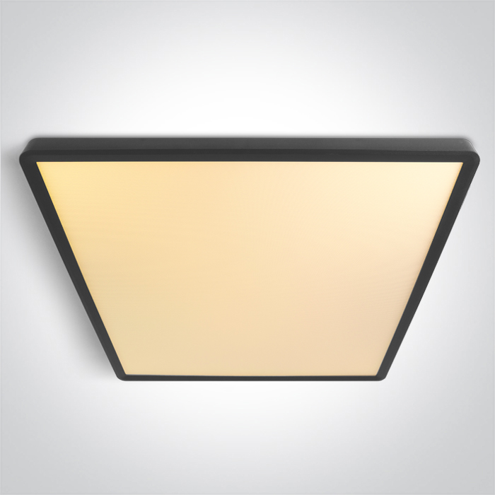 62020LU/B/V BLACK PLAFO SQUARE 40W CCTV UGR19 230V