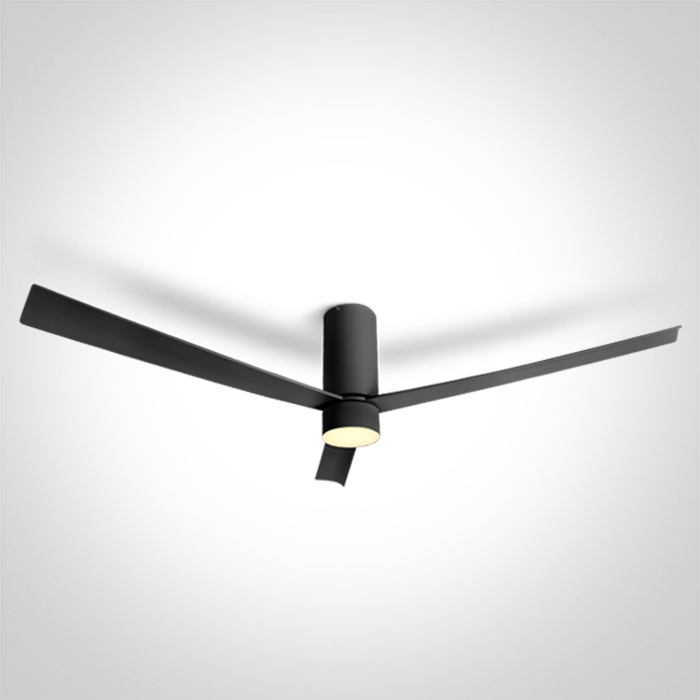 6322C/B/V BLACK ABS CEILING FAN 29W LED 15W CCTV IP20 230V