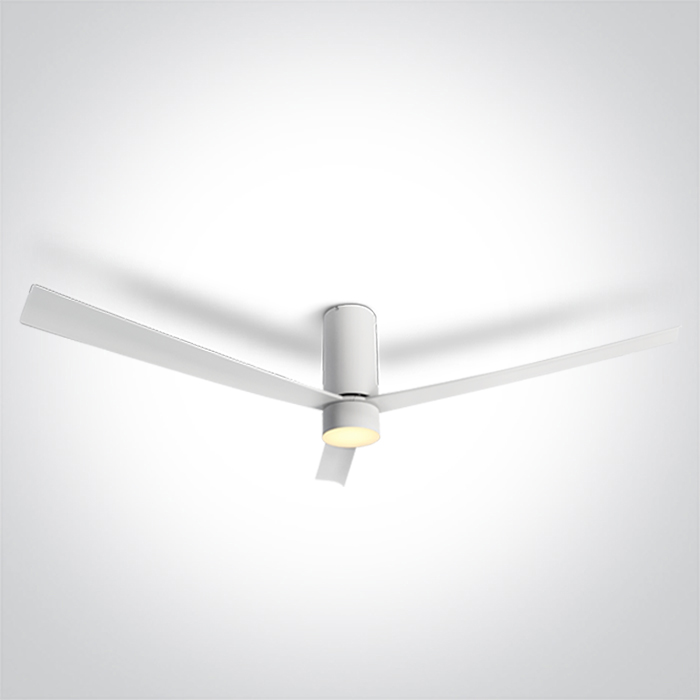 6322C/W/V WHITE ABS CEILING FAN 29W LED 15W CCTV IP20 230V