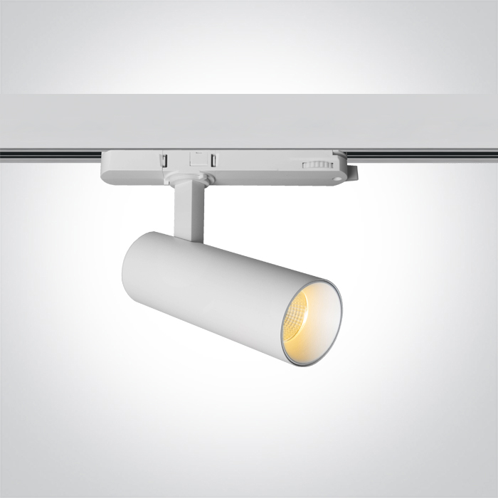 65606AT/W/V WHITE COB 10W CCTV TRACK SPOT 230V