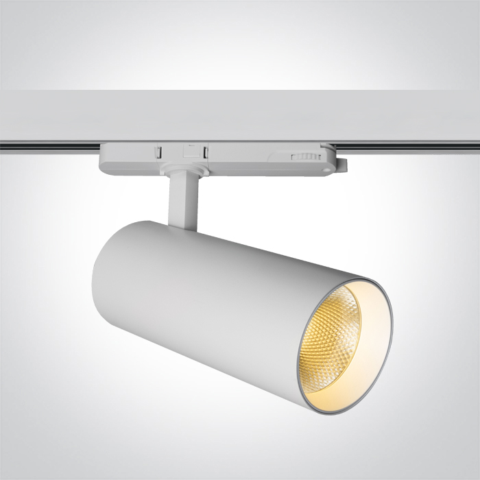 65606DT/W/V WHITE COB 40W CCTV TRACK SPOT 230V