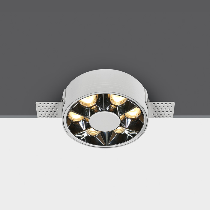 10106XTR/W/W WHITE TRIMLESS 6W WW IP20 38deg 230V DARK LIGHT