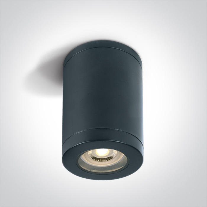 67142A/B BLACK CYLINDER GU10 6W IP65
