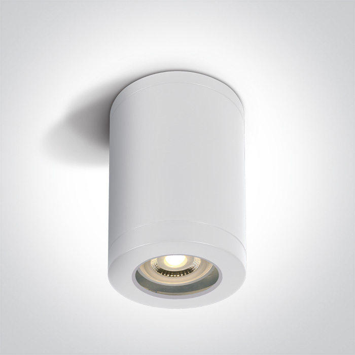 67142A/W WHITE CYLINDER GU10 6W IP65