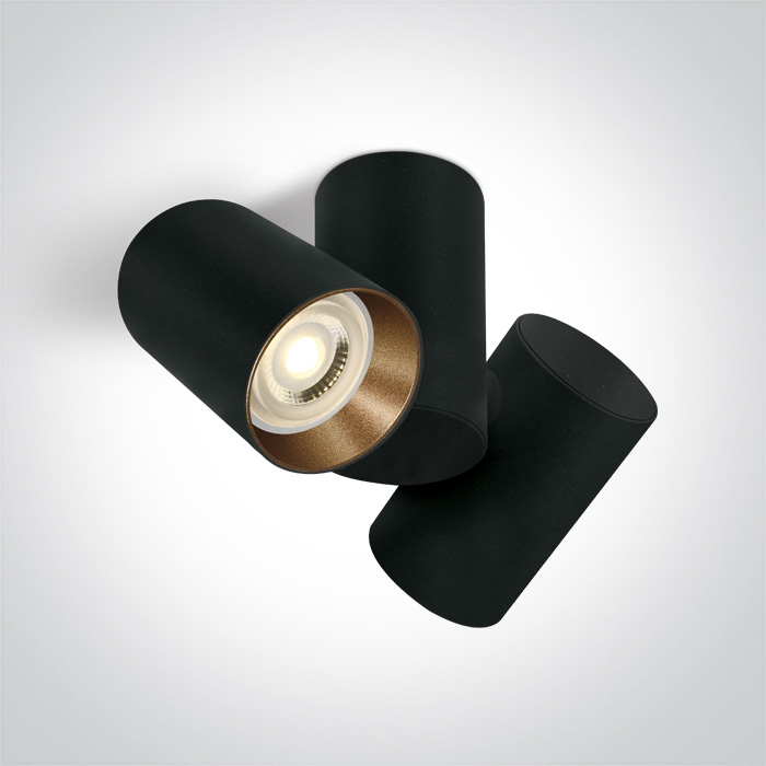 65205E/B BLACK GU10 2x10W DARK LIGHT