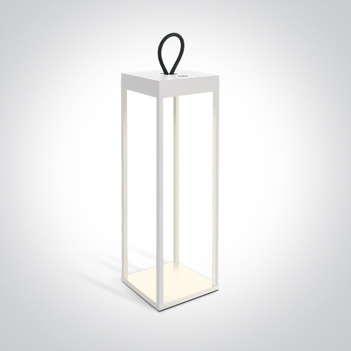 67530B/W WHITE LED 2,2W CCTV RECHARGEABLE USB IP65 DIMMABLE