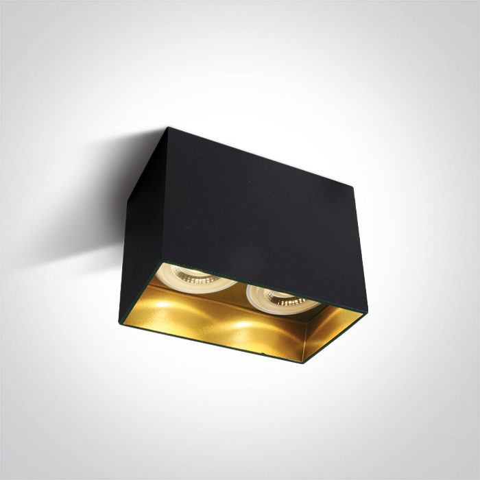 12205NA/B BLACK GU10 2x10W DARK LIGHT