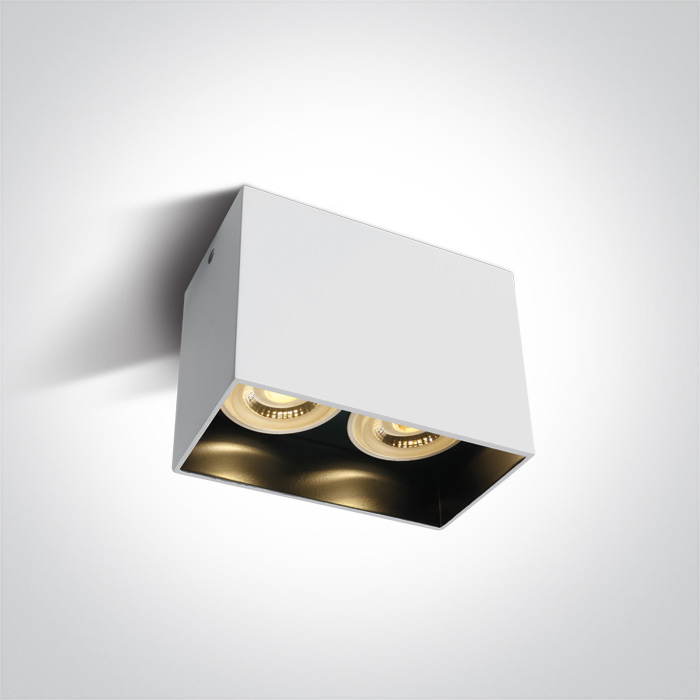 12205NA/W WHITE GU10 2x10W DARK LIGHT