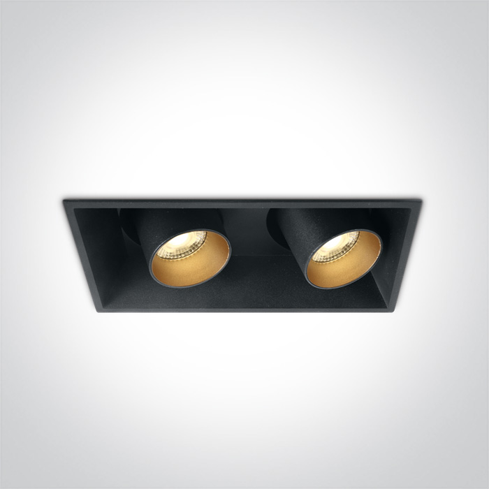 51211C/B/W BLACK COB 2x11W WW IP20 38deg 230V ADJUSTABLE DARK LIGHT