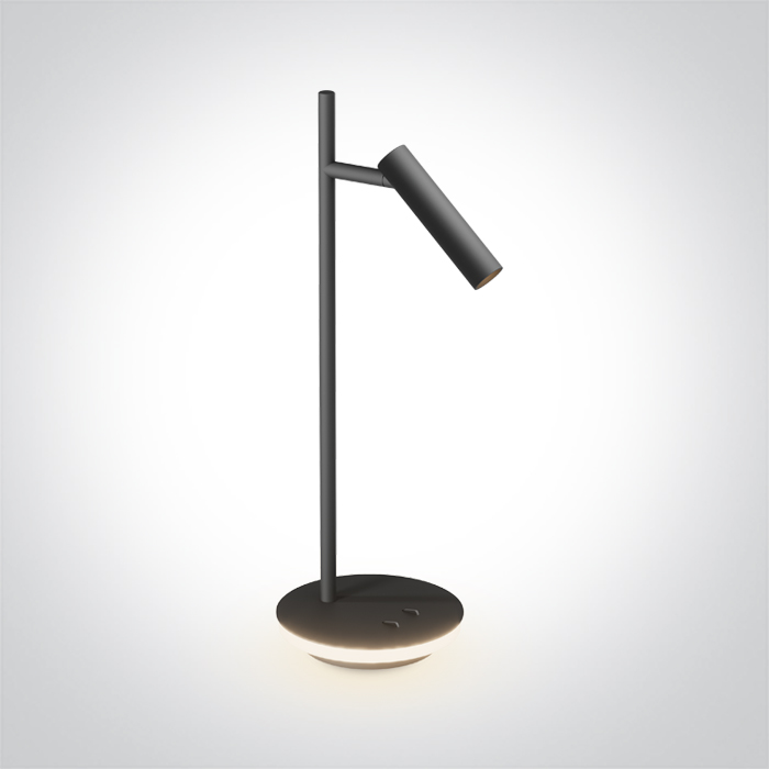 61132A/B/W BLACK SPOT 3W + 6W WW TABLE LAMP IP20 230V