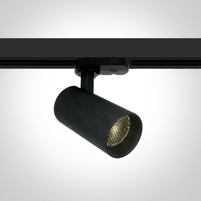 65524T/B/W BLACK COB 12W WW HONEYCOMB TRACKSPOT 230V DARK LIGHT