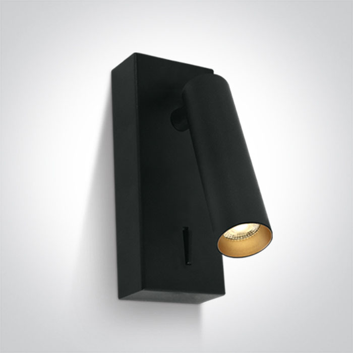 65746/B/W BLACK SPOT 3W WW IP20 230V