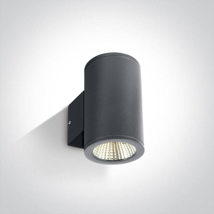 67138/AN/W ANTHRACITE COB LED 2x6W WW IP54 230V