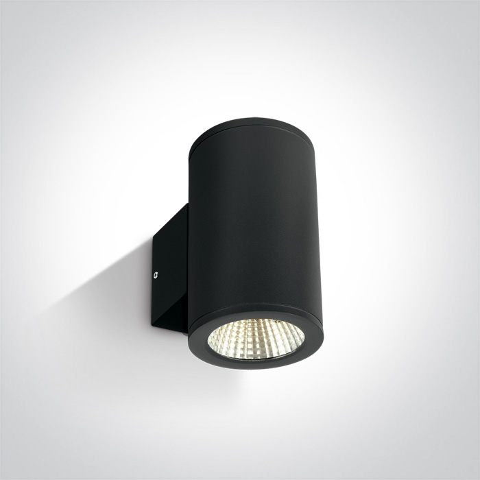 67138/B/W BLACK COB LED 2x6W WW IP54 230V