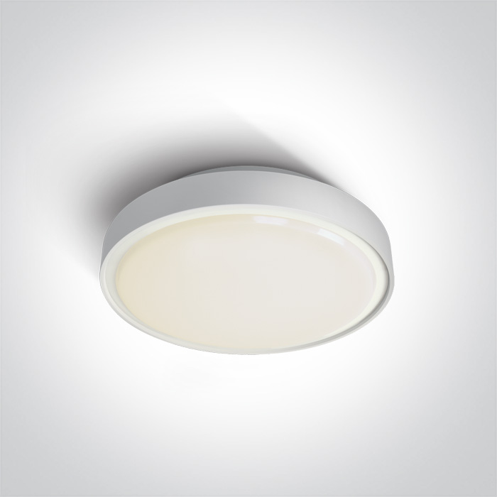 67280AN/W/W WHITE LED PLAFO 24W WW IP65 230v