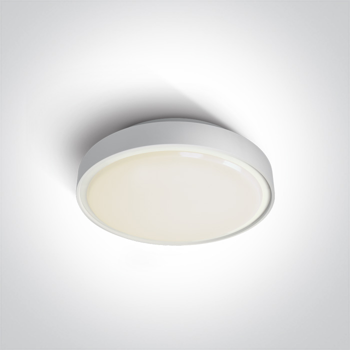 67280N/W/W WHITE LED PLAFO 16W WW IP65 230v